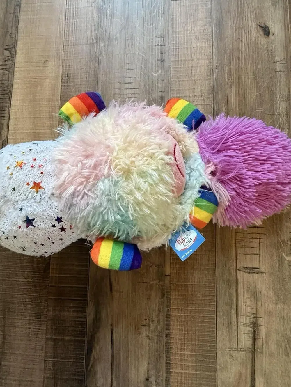 flip a zoo plush unicorn/‎ Pig Rainbow Feet